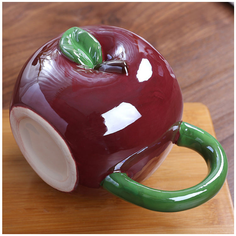 Pet Cute Fruit Cup Ceramic Mug Custom Children Water Cup Milk