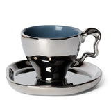 Mug with Saucers Set Dish Taza Electroplated Coffeeware Drinkware
