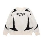 Men's Vintage Knitwear Y2K Stars Print Sweaters Winter Harajuku Oversized Pullover