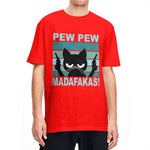 Pew Pew Madafakas T Shirt Cat T-Shirts Streetwear