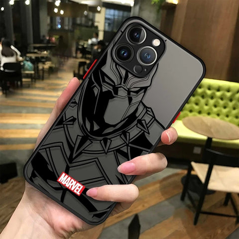 Phone Case For Apple iPhone Clear Marvel Groot Spider Iron Man Studio