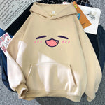 Takodachi Face Hoodie Anime Hololive Hoodies for Women Streetwear