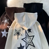 Harajuku Y2k Stars Sweatshirt Oversized E-girl Aesthetic For