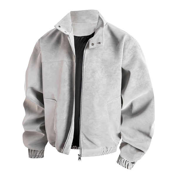 Mens Stand Collar Winter Jacket Relaxed Fit Casual Fall Coat