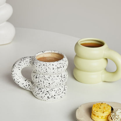 Water Cup Ceramic Mug Coffee Cups with Big Handrip