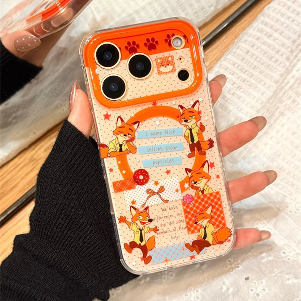 Polka Dot Funny Cartoon Magnetic Phone Case for iPhone 17 Pro