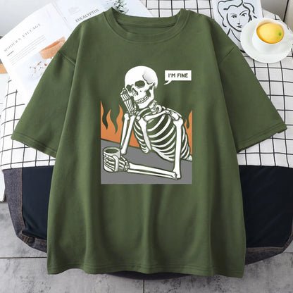 Skeletons Men Personality Street Hip Hop