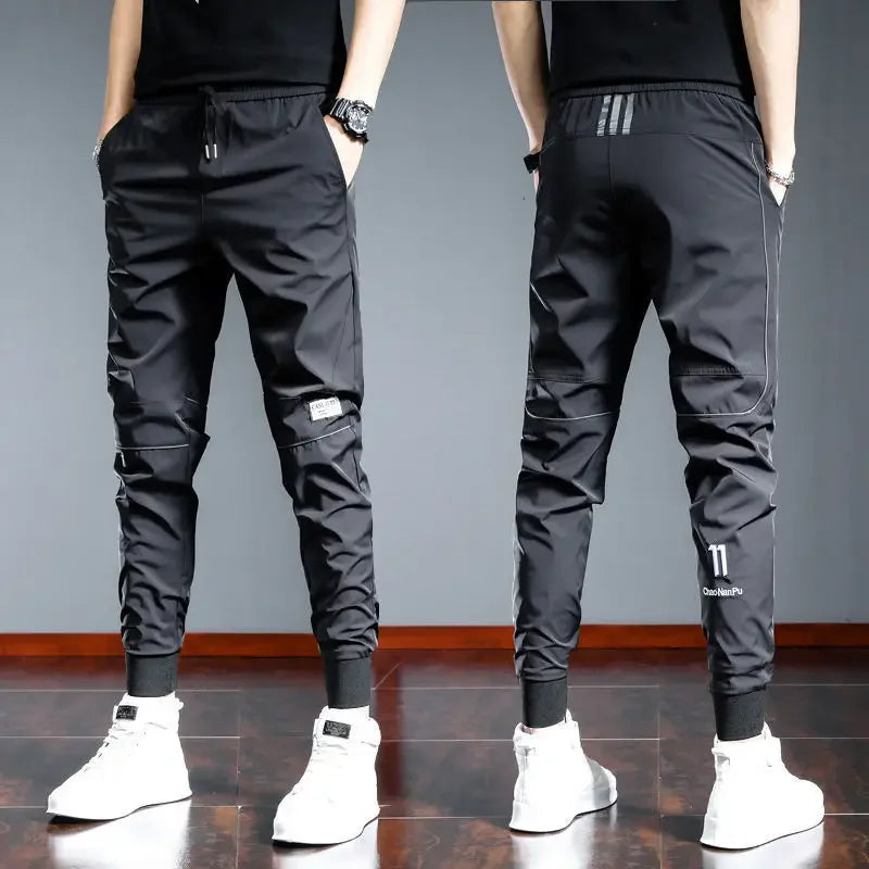 Men's Quick Dry Skinny Trousers Stylish Summer Fashion Pants