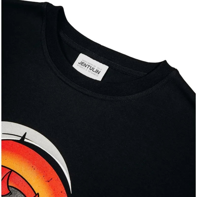 Oversized Streetwear Satan Print Tshirt Cotton Hip Hop Aesthetic Goth Y2k