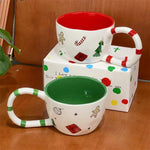 350ML Christmas Coffee Mug Ceramic Cup Winterp