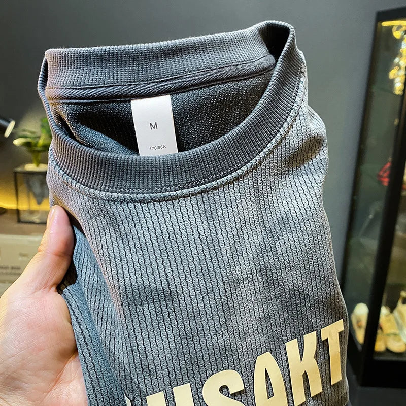 Fashion Men’s 2024 Fall Long Nightgown Casual Loose Fit Loungewear