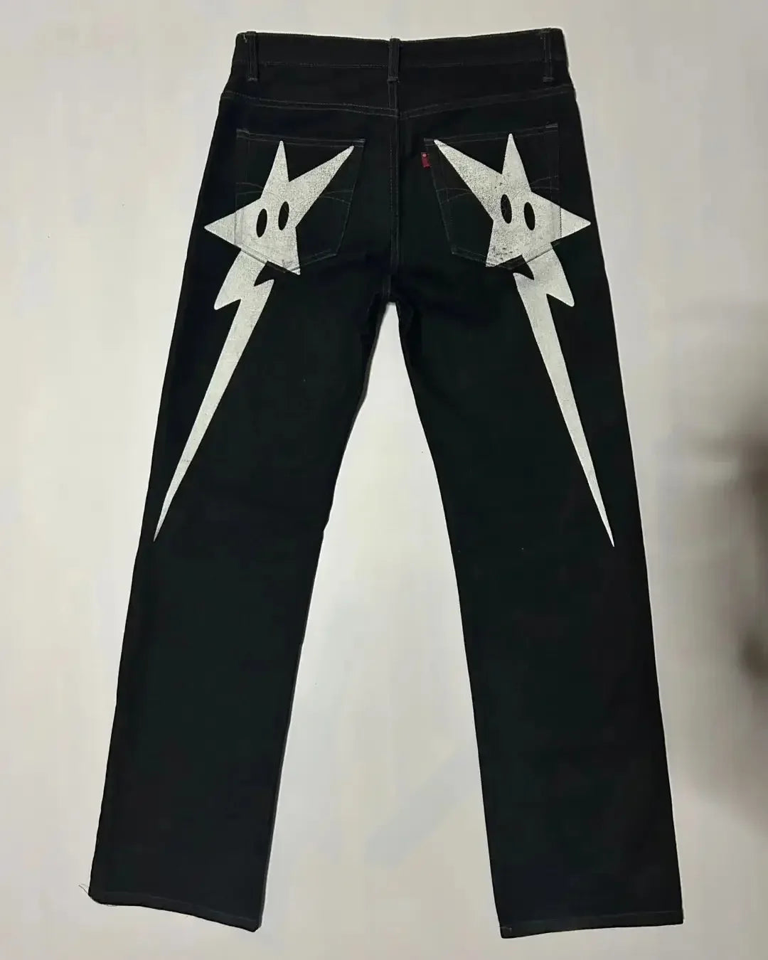 Streetwear Jeans Y2K Hip Hop Star Graphic Print Baggy Pants