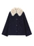 Womens Fur Collar Jacket Button Front Long Sleeve Winter Coat Street