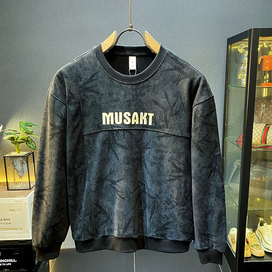 Fashion Men’s 2024 Fall Long Nightgown Casual Loose Fit Loungewear