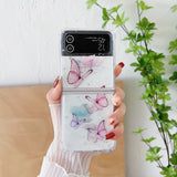 Luxury Transparent Silicone Phone Cover Glitter Butterfly Clear Case for Samsung Galaxy Shockproof