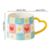 Love Heart Coffee Cup Couples Cup Breakfast Milk tea Mug Valentine's Day