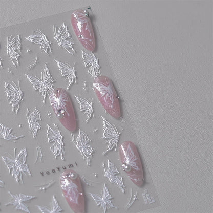 Bronzing Gilded Butterfly Nail Art