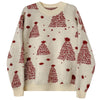 Womens Christmas Tree Sweater Red Pullover Knit Cozy Holiday Casual