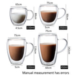 150/250/350/450ml Heat Resistant Double Wall Coffee Cup