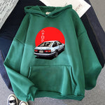 Männer Hoodie Harajuku Cartoon Auto Mode Pullover