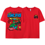 Cosmic Space Ufo Aliens Funny Graphic Printed Male