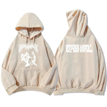 If Looks Could Kill Hoodies Rapper Destroy-Lonely Sweatshirts Winter