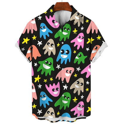 Men’s Hawaiian Shirt 3D Print Summer Casual Short Sleeve