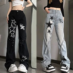 Micro-La American Star Jeans: Y2K-Trend, hohe Taille, weites Bein