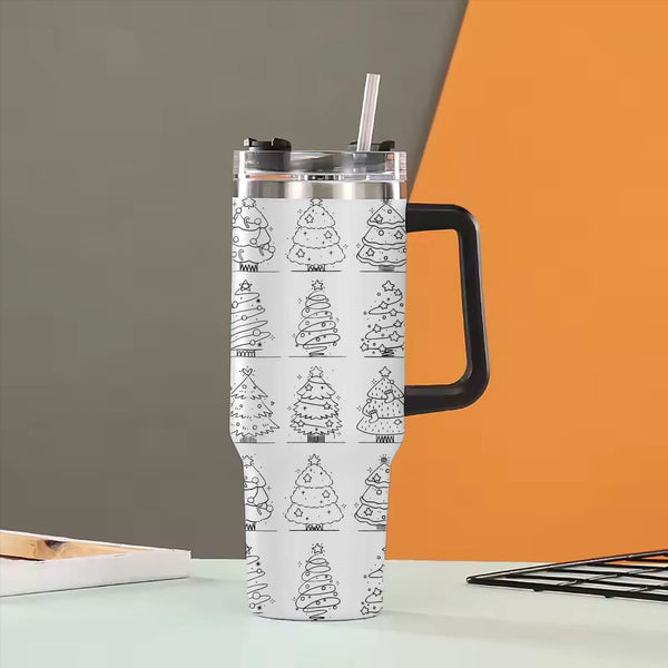 40oz Aesthetic Insulated Tumbler Halloween Christmas Gift 2026