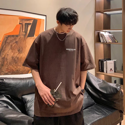 Summer Tee Shirts For Men Big Size Male Print Clothes