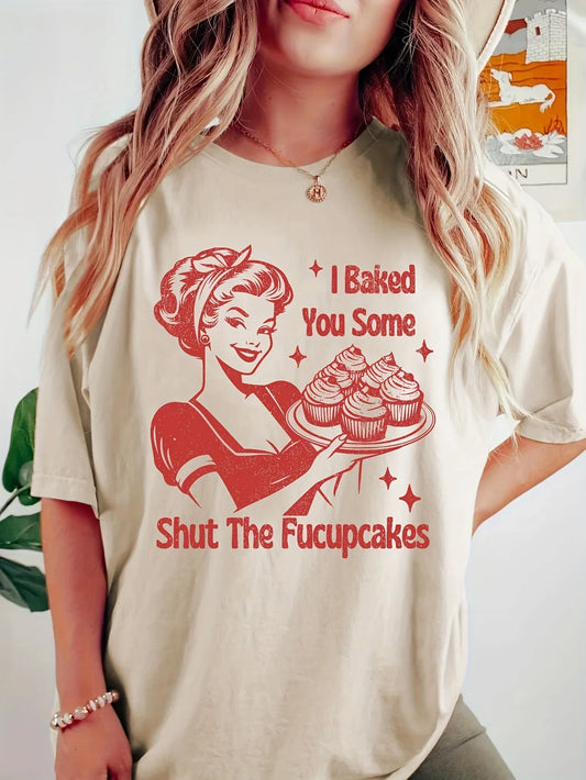 Soft Stretchy Activewear Tee Women’s Casual Print Fitness Shirt