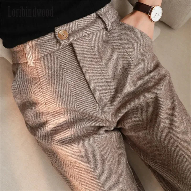 Woolen Pants Harem Pencil Pants