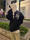 Autumn and Winter 2024 Trendy Spider Embroidered Baseball Jacket