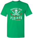 Piraten T-Shirt Drinking Rum Before Noon Herren T-Shirt Totenkopf Print Kleidung