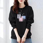 Sweatshirt Ladies Simple Pullover Comfortable Fashion Outwear