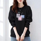 Sweatshirt Ladies Simple Pullover Comfortable Fashion Outwear