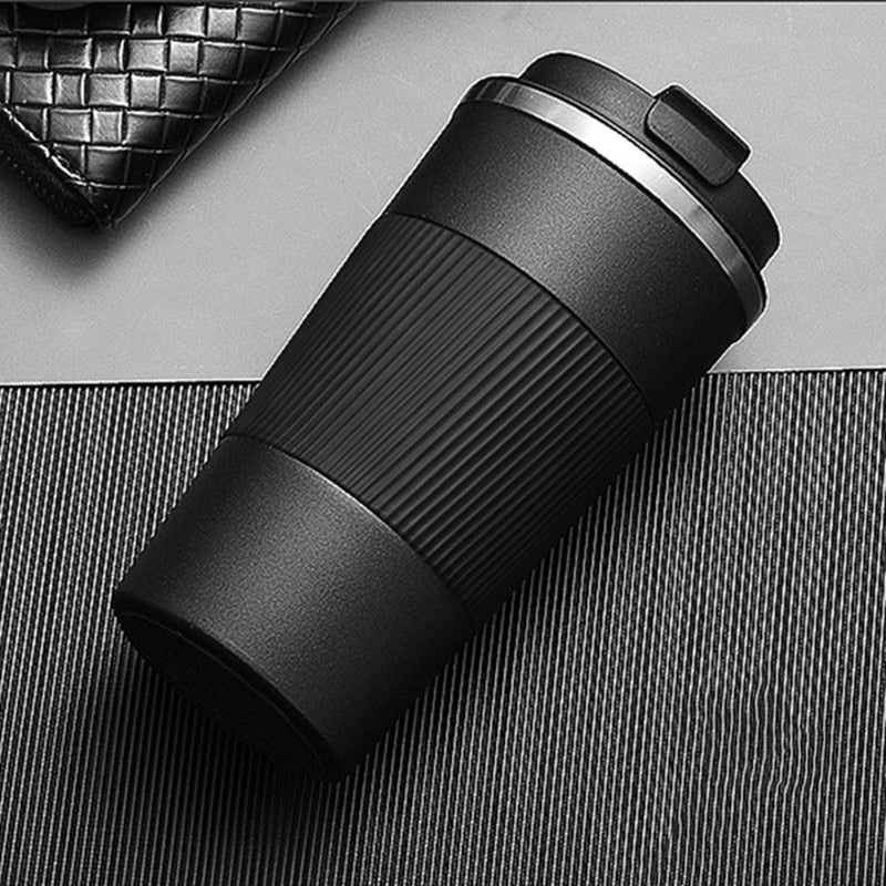 Double Stainless Steel Coffee Thermos Mug Leak-Proof Non-Slip