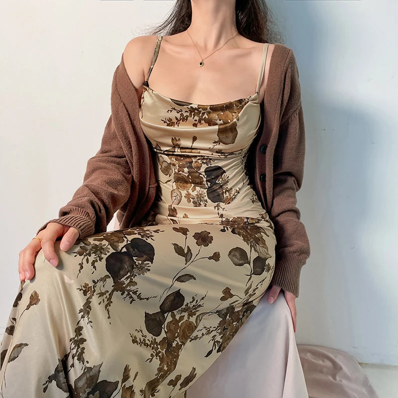 Y2K Retro-Blumenkleid | Entfesseln Sie Vintage-Vibes