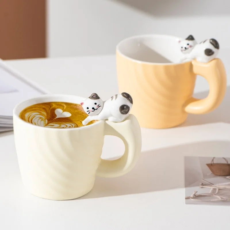 Mug Cute Cat Cup Children's Milk Breakfast Home Office Coffee Cups Tea