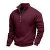Men's Half Zip Fleece Sweatshirt - Stand Collar Pullover