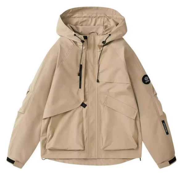 Mens Waterproof Tactical Jacket Windbreaker Hooded Hiking Coat