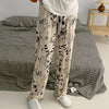 Pajama Pants Woman Cartoon Moe Cat Big Battle Pajama Trousers