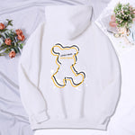 Explore Our Oversized Female Sweatshirt Hoodies Embrace Creativity with Charming Bear Outline Design