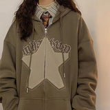 Sweatshirt Hoody Strickjacke Jacke übergroße Hoodies Frauen Reißverschluss Mäntel Koreanisch