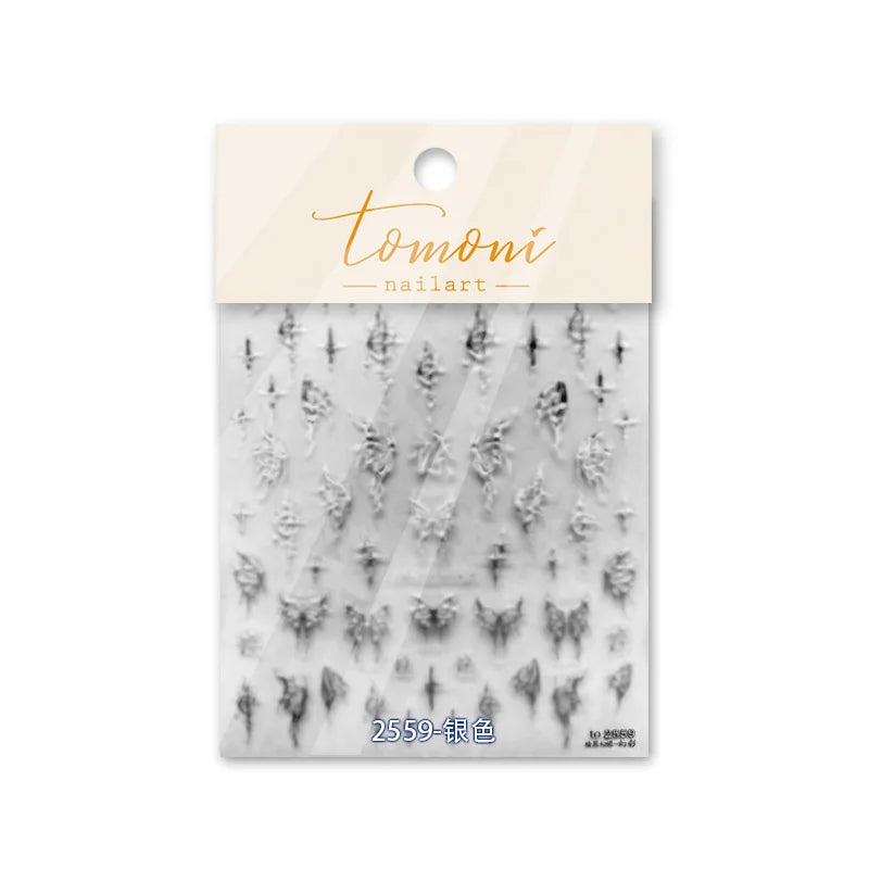 Bronzing Gilded Butterfly Nail Art