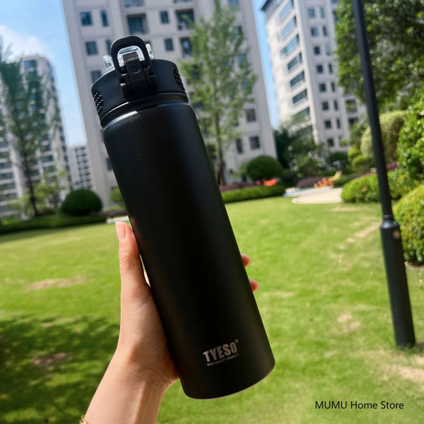 Insulated Water Bottle with Straw 600ml 750ml Stainless Steel