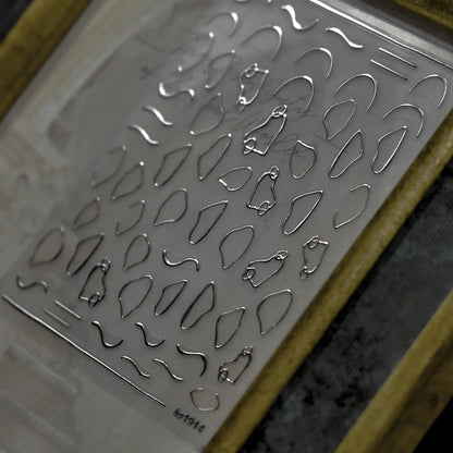 Bronzing Gilded Butterfly Nail Art