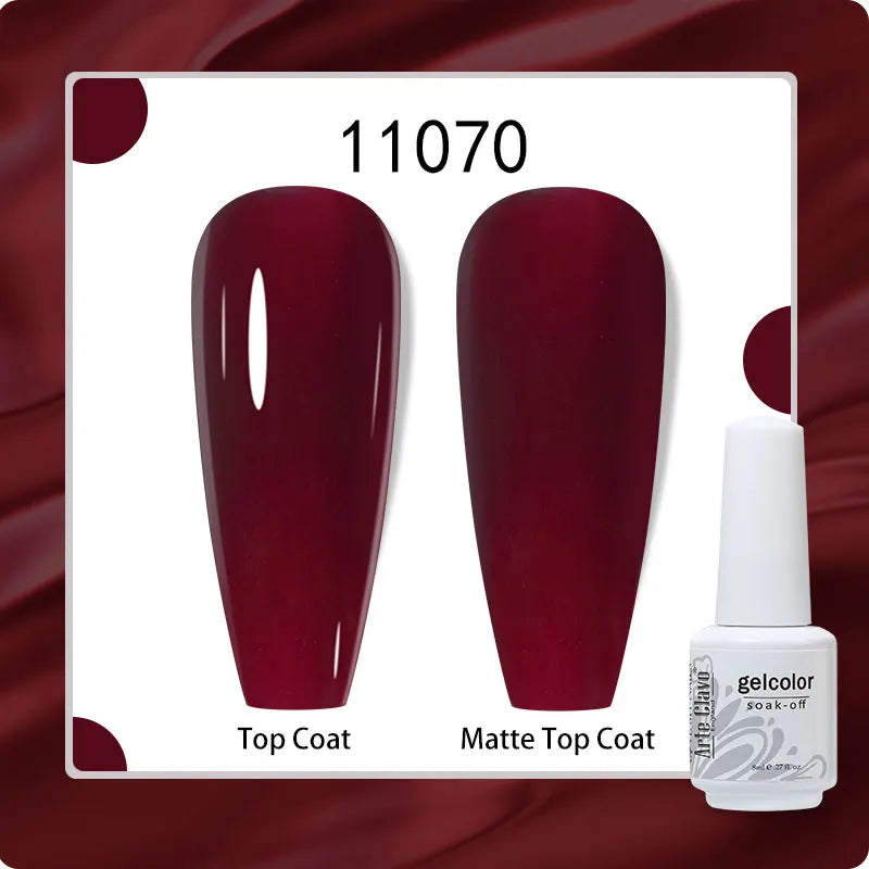 8ml Pure Color Gel Nail Polish Nail Art Manicure Semi Permanent