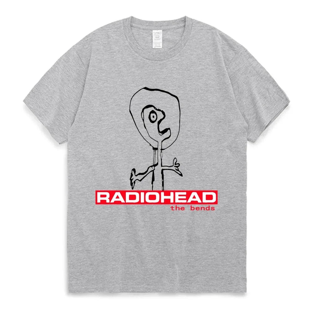 90s Radiohead Graphic Tee Vintage Punk Hip Hop Oversized T-Shirt