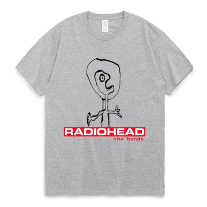 90s Radiohead Graphic Tee Vintage Punk Hip Hop Oversized T-Shirt